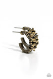 Rugged Rockstar - Brass Hoop Earring