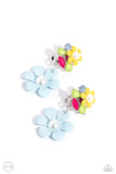 Festive Florals - Blue Clip-On Earring