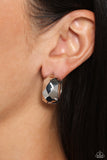 Patterned Past - Silver Hoop Earring