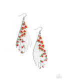 Picturesque Patchwork - Orange Earring