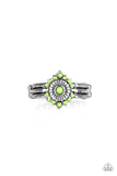 Rainbow Rivera Green Ring