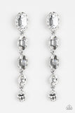 Red Carpet Radiance - White Post Earring