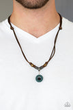 Tiki Thunder - Green Urban Necklace