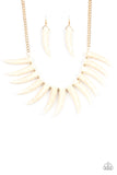 Tusk Tundra - White Necklace