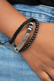 Let Faith Be Your Guide - Black Urban Bracelet