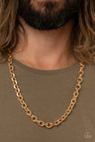 Steel Trap - Gold Urban Necklace