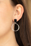Prismatic Perfection - Black Post Earring