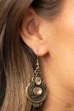Unlimited Vacation - Brass Earring