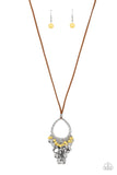 Paradise Pageantry - Yellow Necklace
