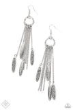 Thrifty Tassel - Silver Earring