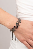 Put a WING on It - Black Bracelet