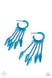 Piquant Punk - Blue Hoop Earring
