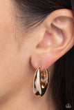 Oval Official - Gold Hoop Earring