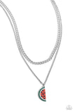 Watermelon Whimsy - Red Necklace