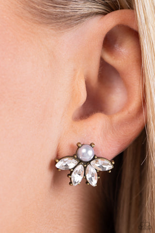 Stellar Showcase - Brass Post Earring