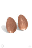In PLAINS Sight - Copper Clip-On Earring
