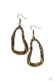 Abstract Antiquity - Brass Earring