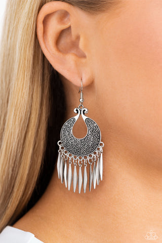 Tribal Charm - Silver Earring