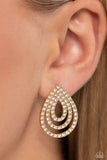 Red Carpet Reverie - Gold Post Earring