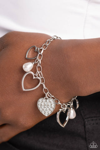 GLOW Your Heart - White Bracelet