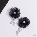 Dripping In Decadence -Black Post Earring