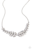 Luxury Laurels - White Necklace