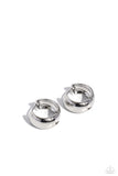 Hinged Halftime - Silver Hoop Earring