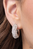 Combustible Confidence - White Hoop Earring