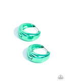 Colorful Curiosity - Green Hoop Earring