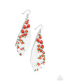 Picturesque Patchwork - Red Earring