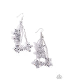 Petaled Precipitation - Silver Earring