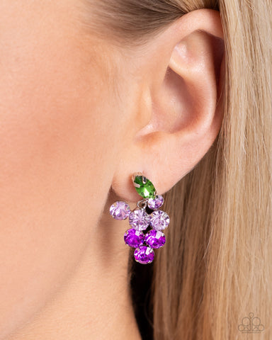 Grapevine Grace - Purple Post Earring