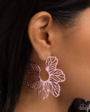 Floral Fame - Pink  Hoop Earring