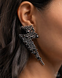 Electric Effulgence - Black Post Earring