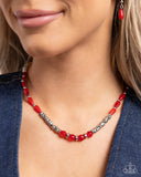 Dainty Diversity - Red Necklace