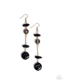 Blissful Balance - Black Earring