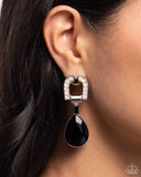 In ARCHING Order - Black Post Earring