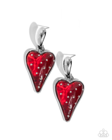 Glossy Goodwill - Red Post Earring