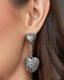 Rustic Reveal - Silver Post Earring