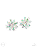 Maiden Makeover - Green Clip-On Earring