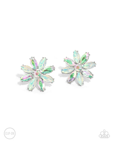 Maiden Makeover - Green Clip-On Earring