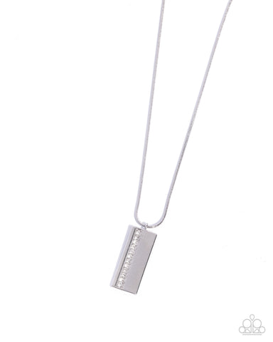 Stare Down - White Necklace