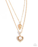 Abstract Affection - Gold Necklace