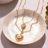 Abstract Affection - Gold Necklace