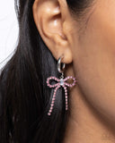 Whispering Whimsy - Pink Hoop Earring