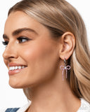 Whispering Whimsy - Pink Hoop Earring