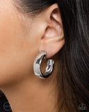 Round Reputation - Silver Clip-On Earring