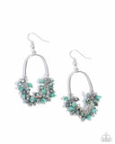 Chandelier Check - Green Earring