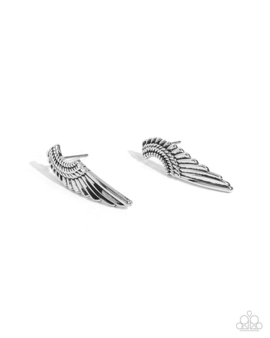 Angelic Altitude - Silver Post Earring