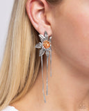 Pearl Panorama - Orange Post Earring